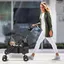 JEOBEST Poussette pour Chien Pliable jusquà 15kg - Véhicule Léger Compact pour Transport Sécurité Promenade Voyage
