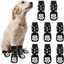 Chaussettes antidérapantes pour chien - ULISEM - Lot de 8 - Protection des pattes - Confortables - Respirant - Taille L