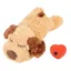 OMABETA Jouets pour chiots Heartbeat Jouets en peluche interactifs pour chiots battement de cœur Animal en animalerie kit Brun