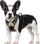 rabbitgoo Harnais Chien S Arnais Beige Anti Traction Réfléchissant Gilet Réglable pour Chien, Attache Devant Crochet de Laisse