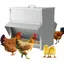 25KG Mangeoire A Poule Automatique en Acier Agrainoir Automatique Distributeur Graines Poules Anti Gaspillage Accessoire MANGEOIRE