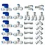 Raccord Osmoseur de Filtre Eau Raccord Droit 14quot Pushfit pour Tuyau de Filtre Eau couleurs multiples Largeight