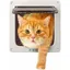 Chatière à fermeture magnétique 4 positions pour chats et chiens de petite taille-S