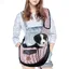 Sac bandoulière pliable pour chien ou chat blanc et rouge