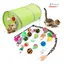 Jouet interactif pour chat - 21 pièces - Plume souris clochette - Vert - FlashDOG Tech