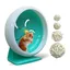 Roue de hamster silencieusesupport réglable roue de hamster rotative silencieuse convient aux hamsters ratsenviron 175 cm