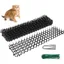 10 Pcs Anti-Chat avec Pointes 49CM Tapis Répulsif avec Epine Grille Pic Tapis Anti-Chiens pour Maison Clôture de Jardin Inté