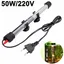 Chauffe-Aquarium Submersible 50W avec Affichage Température, Idéal pour Tortues et Aquariums
