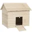Pawut Duck house avec toit pliant incliné poulailler avec plancher surélevé et rampe de porte dentrée sapin Duck House 100 x 825
