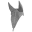 Bonnet anti-mouches pour cheval avec fixation de la muserolle Equestro 2019 - Gris - Full