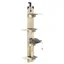 FLASIDU Arbre à Chat Hauteur 170cm Tour de Jeux pour Chats 4 niveaux bois massif 42×23×170cm
