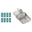 Pelle à Litière pour Chat 8 rouleaux de sacs poubelle inclus avec Sacs à Litière pour Chat Portable de Gande Pelle Litière Gris