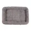 Tapis de course pour chat panier pour chat panier pour chien peluche douce et chauffante pour petits bébés gris taille S