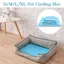 Portable Été Tapis Rafraîchissant Tissu Chien Chat Cool Confort 50X40CM