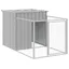 Meilleures Abris - Cage - Niche pour chien avec cour gris clair 110x201x110 cm SSD5847562
