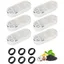6Filtres de Fontaine à Eau pour Chat 3,2 L/108 Oz et 4L/134 Oz pour Fontaine à Eau pour Animaux de Compagnie, Mousses Filtrantes de