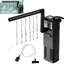 Filtre Intérieur pour Aquarium 20L-60L 4W 600L/H Réglable Pompe Filtre Interne avec Éponges Filtrantes pour Aquarium