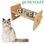 QUIIENCLEE-Support de gamelles pour chien et chat, hauteur réglable, convient aux animaux de différents âges