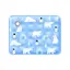 Tapis rafraîchissant pour animaux durable et résistant aux rayures parfait pour les temps chauds (Ours bleu taille L)
