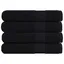 vidaXL Serviettes 4 pcs noir 100x200 cm 360 g/m² 100% coton serviette de plage serviette dinvité grande serviette de 136963