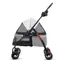 Poussette pour Chien Pliable, Animaux Chariot à 4 Roues, Filet visible, avec porte-gobelet, roue arrière à double frein, 97x69x49cm