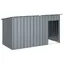 SALE dhiver Niche/Maison pour chien - UU - Grand Chenil - avec toit - anthracite acier galvanisé CC335