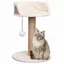 Arbre à chat - vidaXL - Herbiers marins - Beige - 49 cm - Jouet suspendu