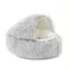 Panier pour chat - KZQ - Coquillage - 60 cm - Semi-fermé - Chaud en hiver - Peluche