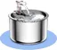 Fontaine à Eau pour Chat Chien, Distributeur Eau pour Chat Ultra Silencieux, Fontaine à Boire Automatique en Acier Inoxydable