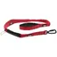 Laisse chien CONFORT PRO MAX avec boucle sécurité voiture 120cm Rouge