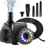 Pompe Bassin 750L/H 15W 220V Submersible Fontaine LED Buses Aquarium Jardin Extérieur Silencieuse ENEVAOCT