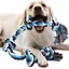 Jouet pour chien en corde indestructible pour chiens forts et de grande taille, jouet en corde pour chien, 90 cm, 5 nœuds, corde
