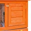 Solde 2026Poulailler pratique/parc à lapins Brun - Clapier dextérieur Enclos pour petits animaux 1 porte Bois 12.9 Kg 66466531