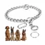 Collier Etrangleur pour Chien 65CM Collier Chaine Chien Collier Chien en Acier Contrle Rglable Collier de Chien en Mtal COLLIER