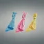 Flamingo Cuddle Friend Ours pour Chien Bleu 40 cm