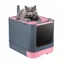 MIPAN Bac Litiere pour ChatBac à litière à tiroir avec Sac désodorisant pour Chat rose