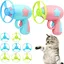 ®RisingFF 2 lanceurs de disques 8 disques jouet interactif dintérieur pour chats et chiens à chasser et faire de lexercice