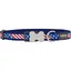 Collier - RED DINGO - Étoiles et Rayures - 20 mm - Nylon - Ajustable 31,8 à 47 cm