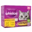 Pâtée pour chat senior - WHISKAS - Festins à la Volaille - 48 sachets - 46 kg - Nourriture humide