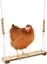 Jouet de balançoire en bois pour volaille et perroquets perche stable pour poules et canaris soulagement du stress pour oiseaux