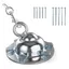 Piquet pour chien robuste rotatif à 360° support de piquet de sol attaché à une chaîne dancre