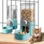 Distributeur automatique de nourriture et deau : 2 pcs distributeur de nourriture et distributeur deau pour animaux de compagnie