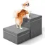 TTLIFE Escalier pour Chien, Escaliers Pliable Escaliers pour Animaux de Compagnie 2 Marches pour Chat avec Boîte de Rangement