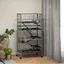 Cage pour rongeurs multifonction 4 plateformes 3 rampes 4 portes dim. 80L x 52l x 159H cm acier gris argenté noir
