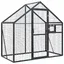 SALE dhiver Volière/Cage - UU - Pour oiseaux - anthracite 179x100x185 cm aluminium CC745