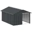 Promotion FévrNiche pour chien Anthracite 1165x153x815 cm Acier galvanisé - Utilisation Polyvalente 026_66498167