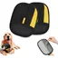 Lot de 2 gants de toilettage électrostatiques double face pour lépilation des poils danimaux-UISAVE