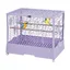 Cage à oiseaux 28 Pouces 71x68x47 cm avec Roulettes Détection Température Mangeoires pour Perruches Inséparables Violet