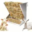 Grand Râtelier à Foin 2 en 1 pour Moutons et Chèvres avec Râtelier à Nourriture Hay & Grain/Salt Feeder en Métal Ratelier