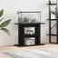 Support pour aquarium - vidaXL - Chêne noir - 80x35x60cm - Bois dingénierie